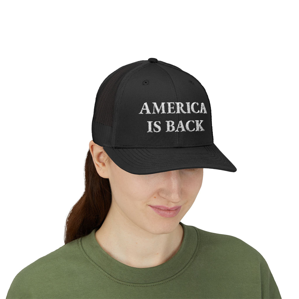 AMERICA IS BACK Trucker Hat