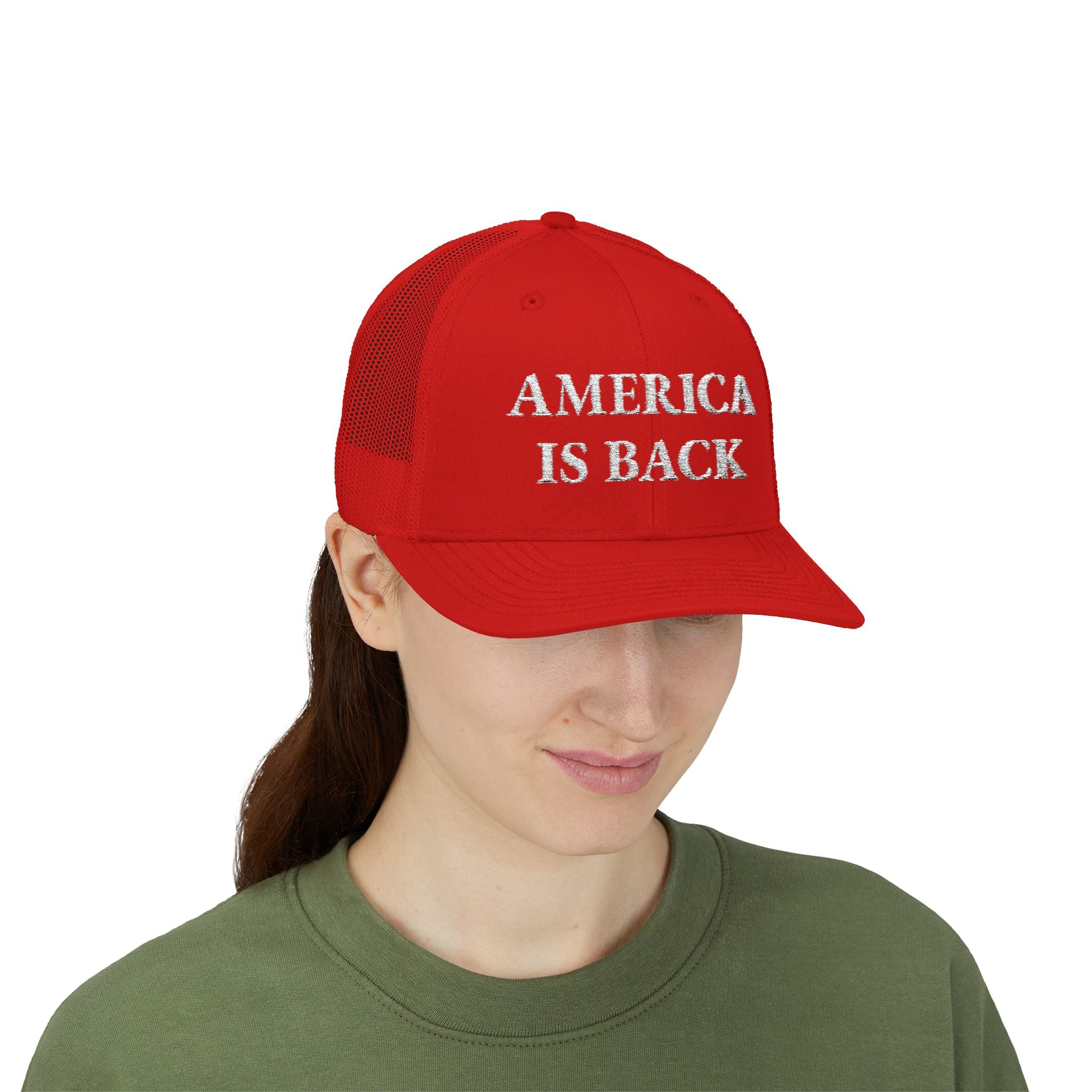 AMERICA IS BACK Trucker Hat
